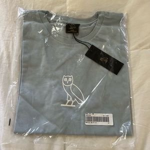 OVO Women’s Lg SS T-shirt Light Blue NWT